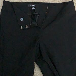 Plain, black work pants